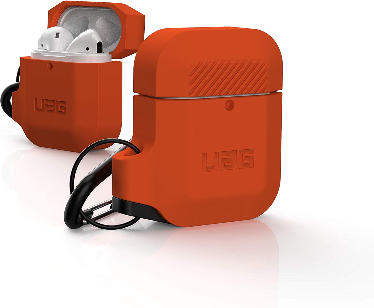 UAG Apple AirPods 1&2 Silicone Case - Orange & Grey