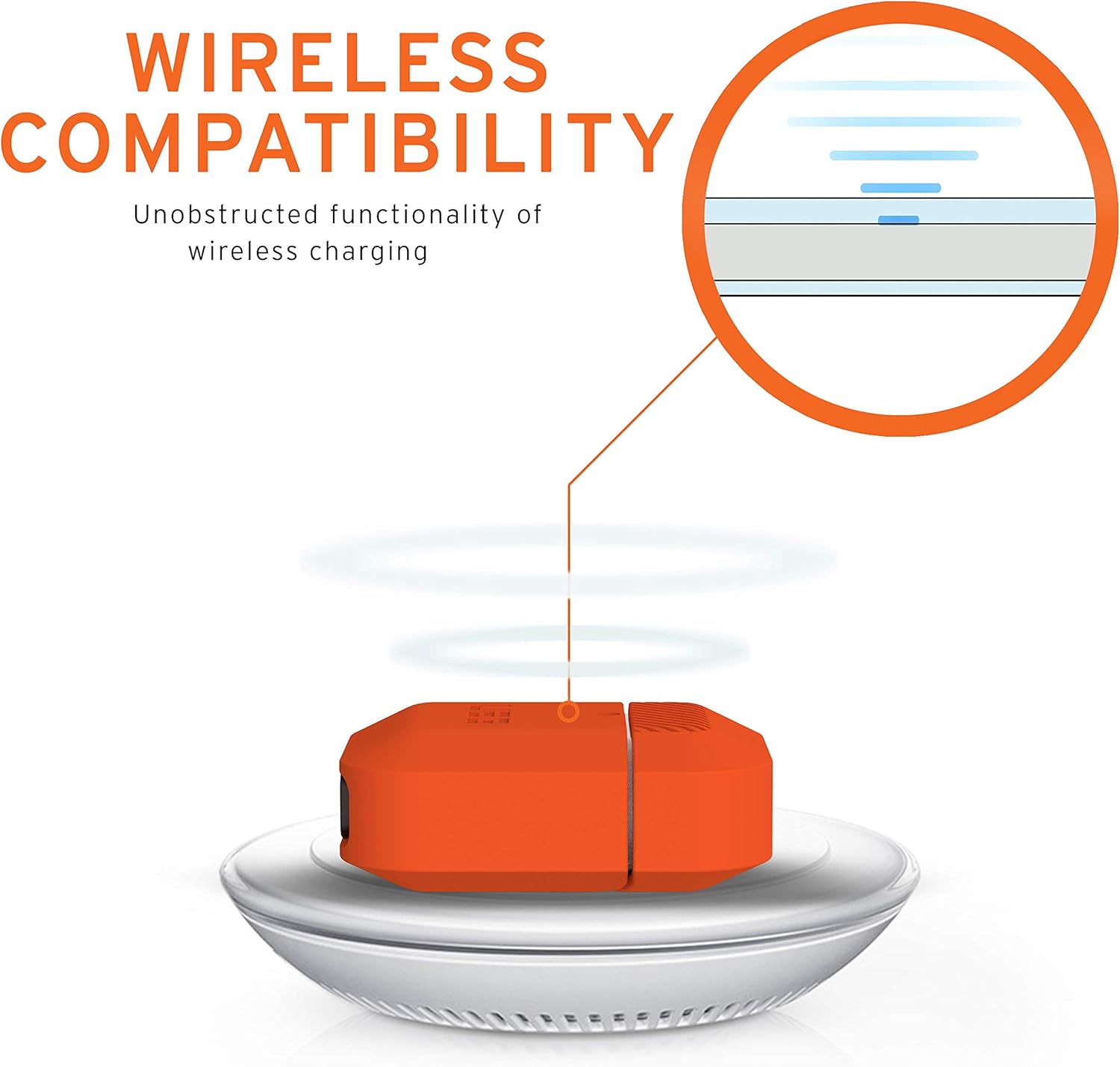 UAG Apple AirPods 1&2 Silicone Case - Orange & Grey