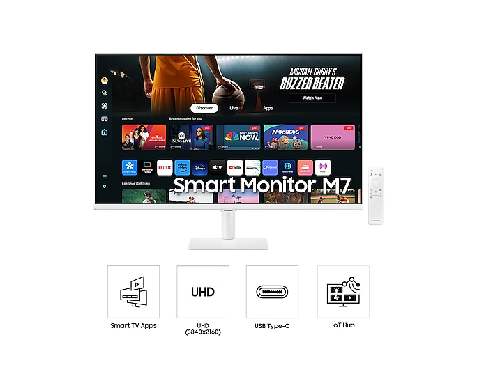 Samsung 32" M70D Smart Screen for Multi-Device Experience