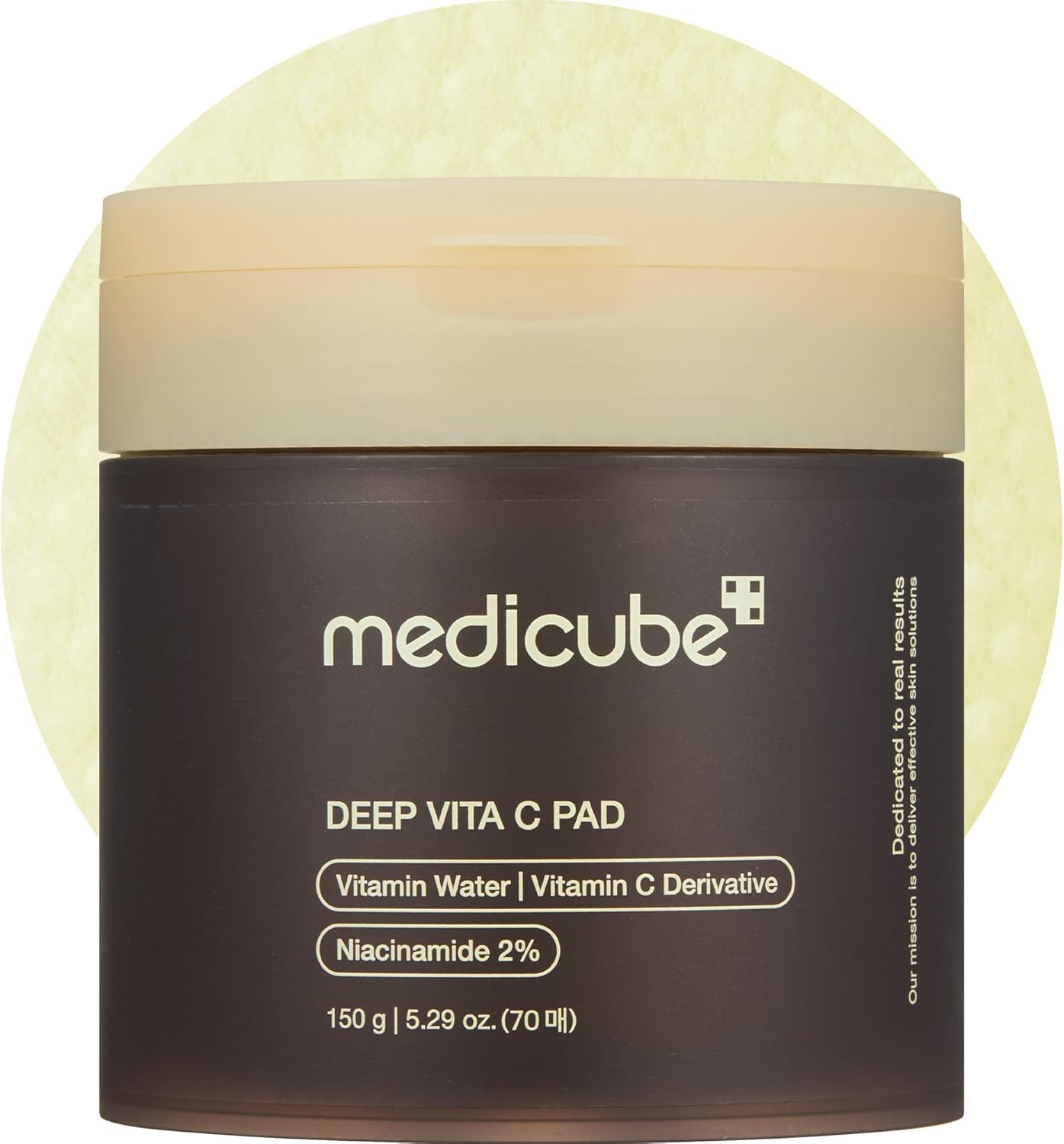 Medicube Deep Vita C Pad I Wiping care for Dark Spots & Pigmentation concerned areas | Infused with 7-day dark spot ampoule | 500,000PPM of vitamin water & 3 types of vitamin | (70 sheets)