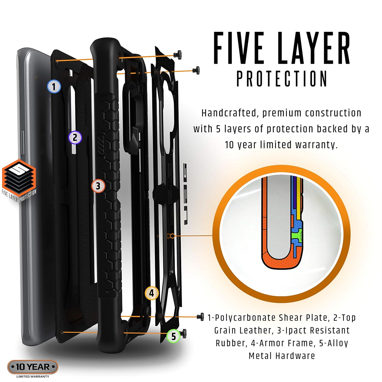 UAG Monarch Case for Samsung S10 6.1" - Black