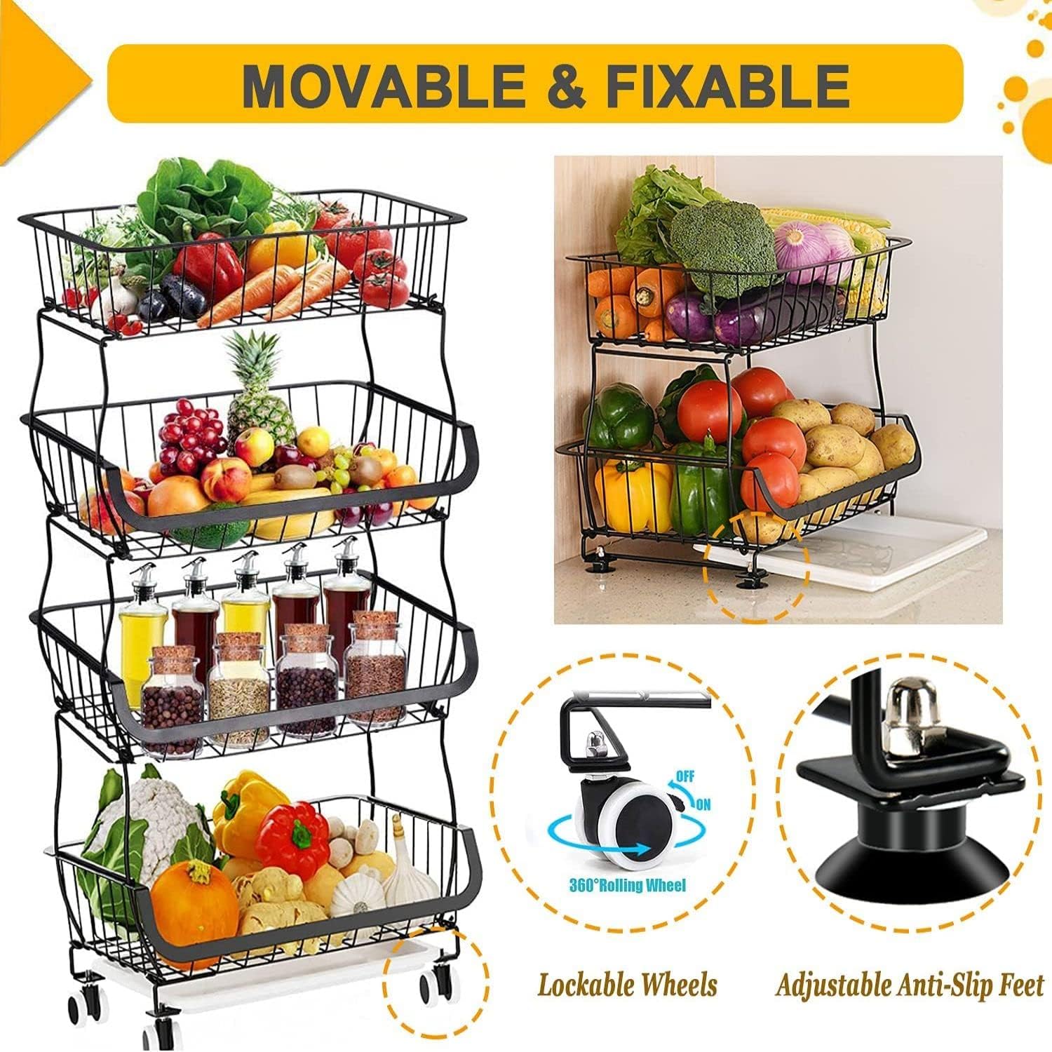 Miralux Fruit Basket 4-layer