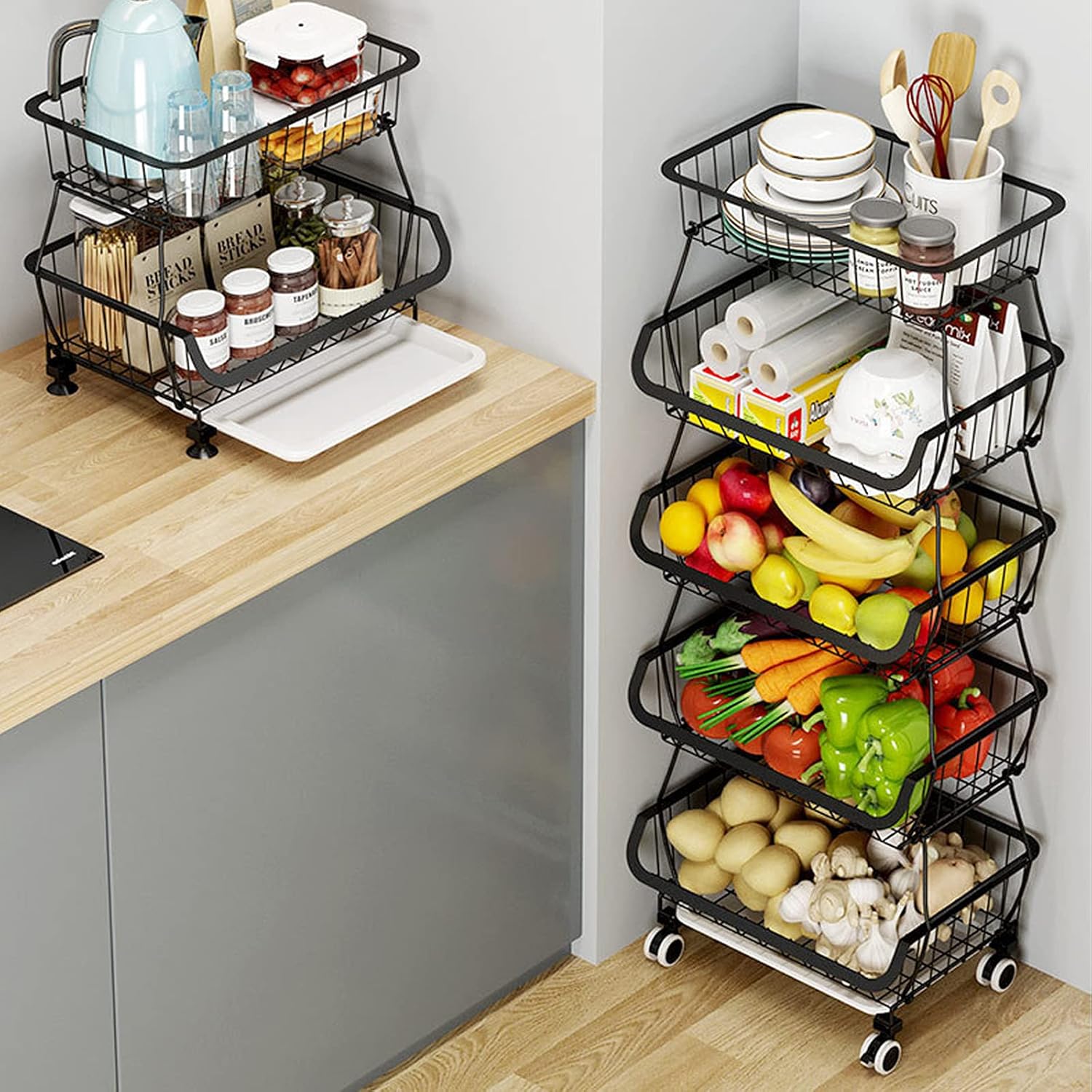 Miralux Fruit Basket 5-layer