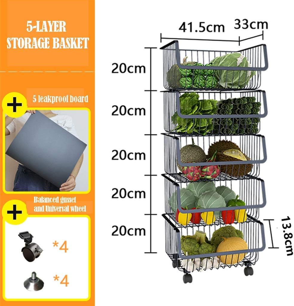 Miralux Fruit Basket 5-layer