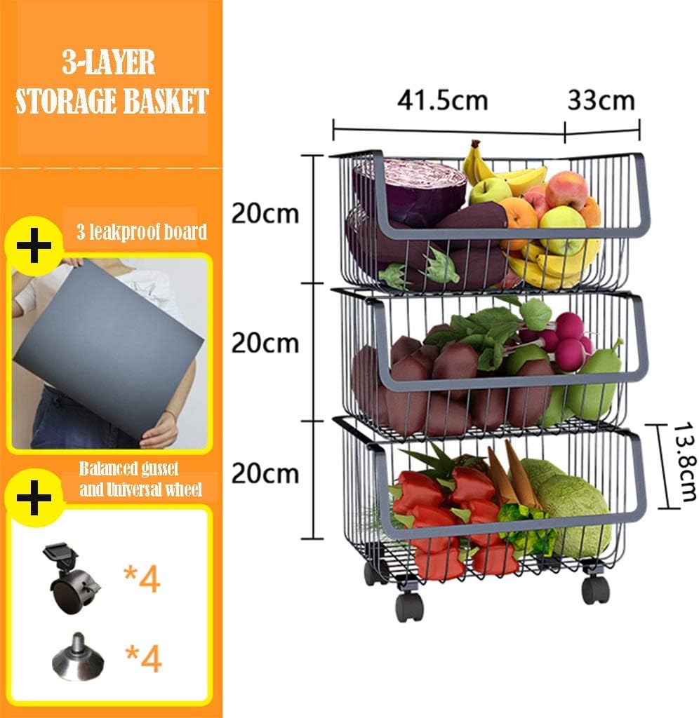 Miralux Fruit Basket 3-layer