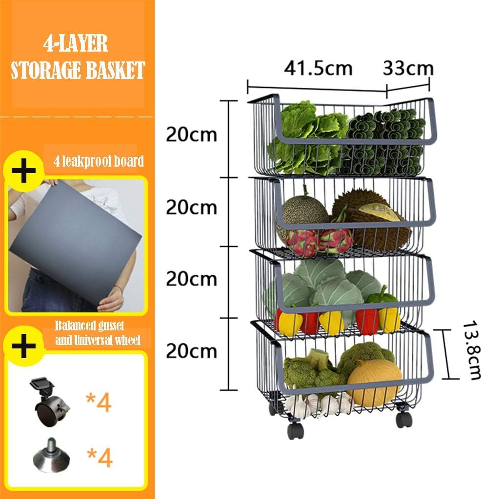 Miralux Fruit Basket 4-layer