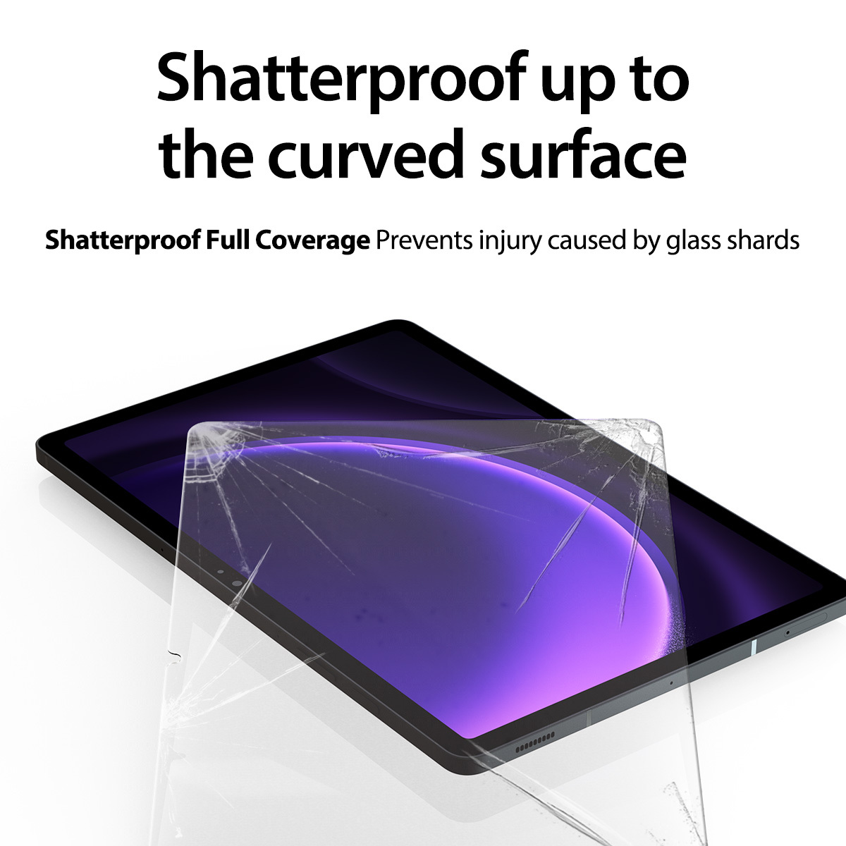 Araree Front Core Glass Screen Protector For Tab S10 Plus / S9 Fe Plus / S9 Plus / S8 Plus / S7 Plus - Clear