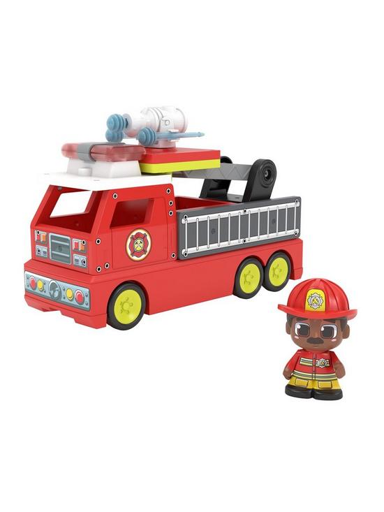 MOOSE ENTERPRISES Tile Town Fire Truck Lights and Sounds Tile Set