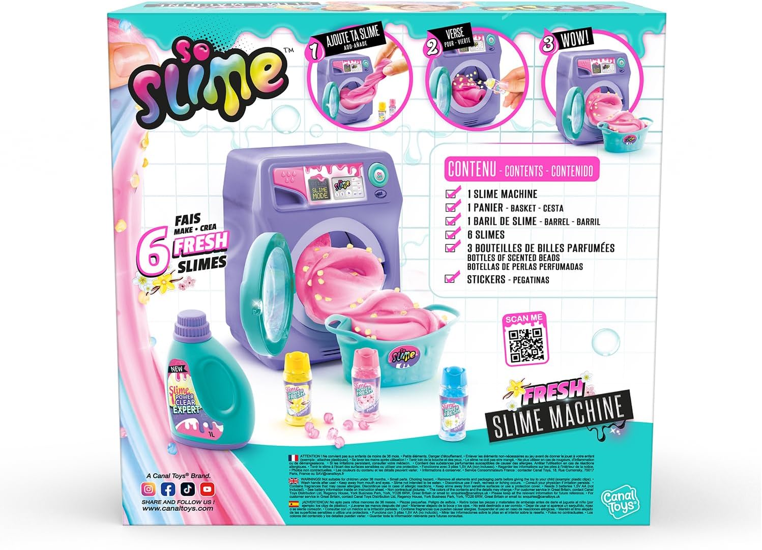 Canal Toys So Slime Fresh Scent Slime Washing Machine