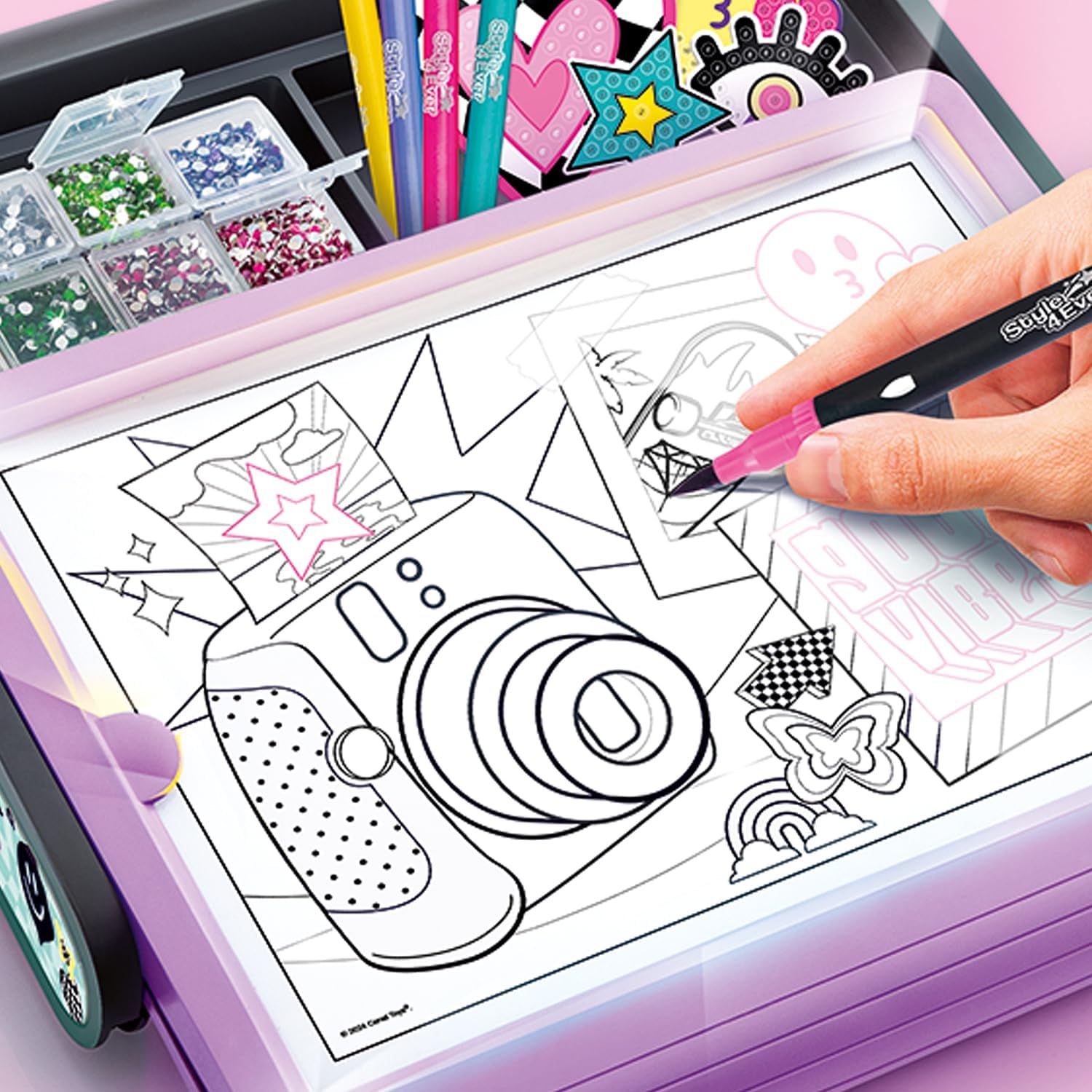 Canal Toys Style 4 Ever Diamond Art Studio 3-in-1 LED Case
