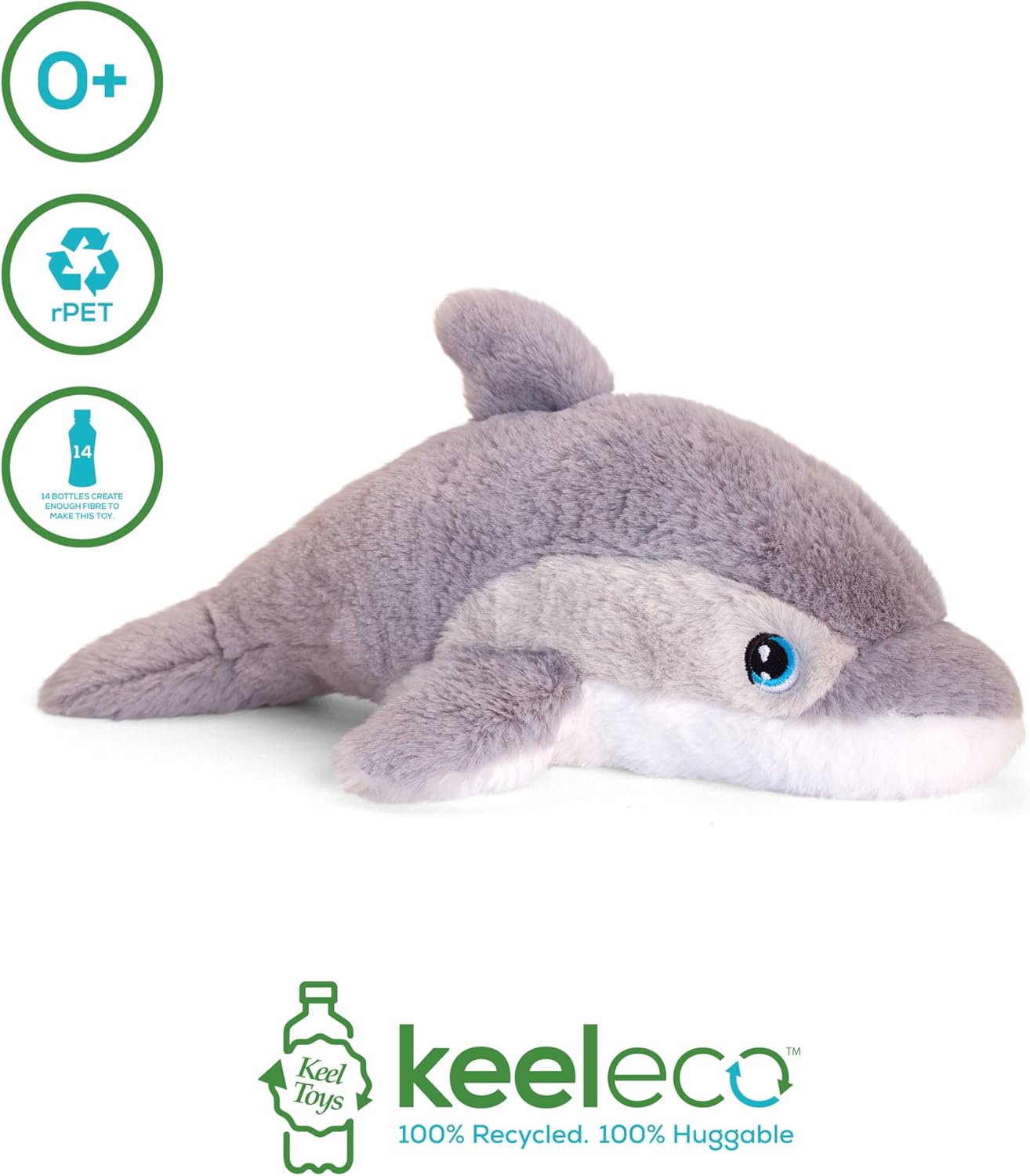 Keel Toys 25cm Keeleco Dolphin