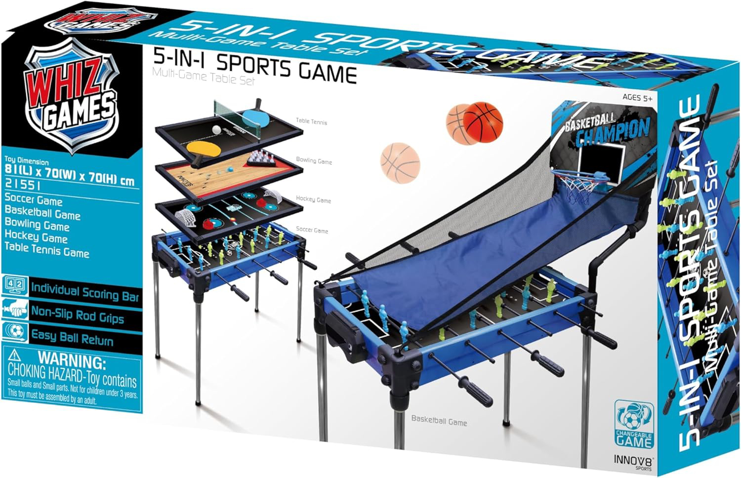Hostfull 5 IN 1 Multi Game Table Set