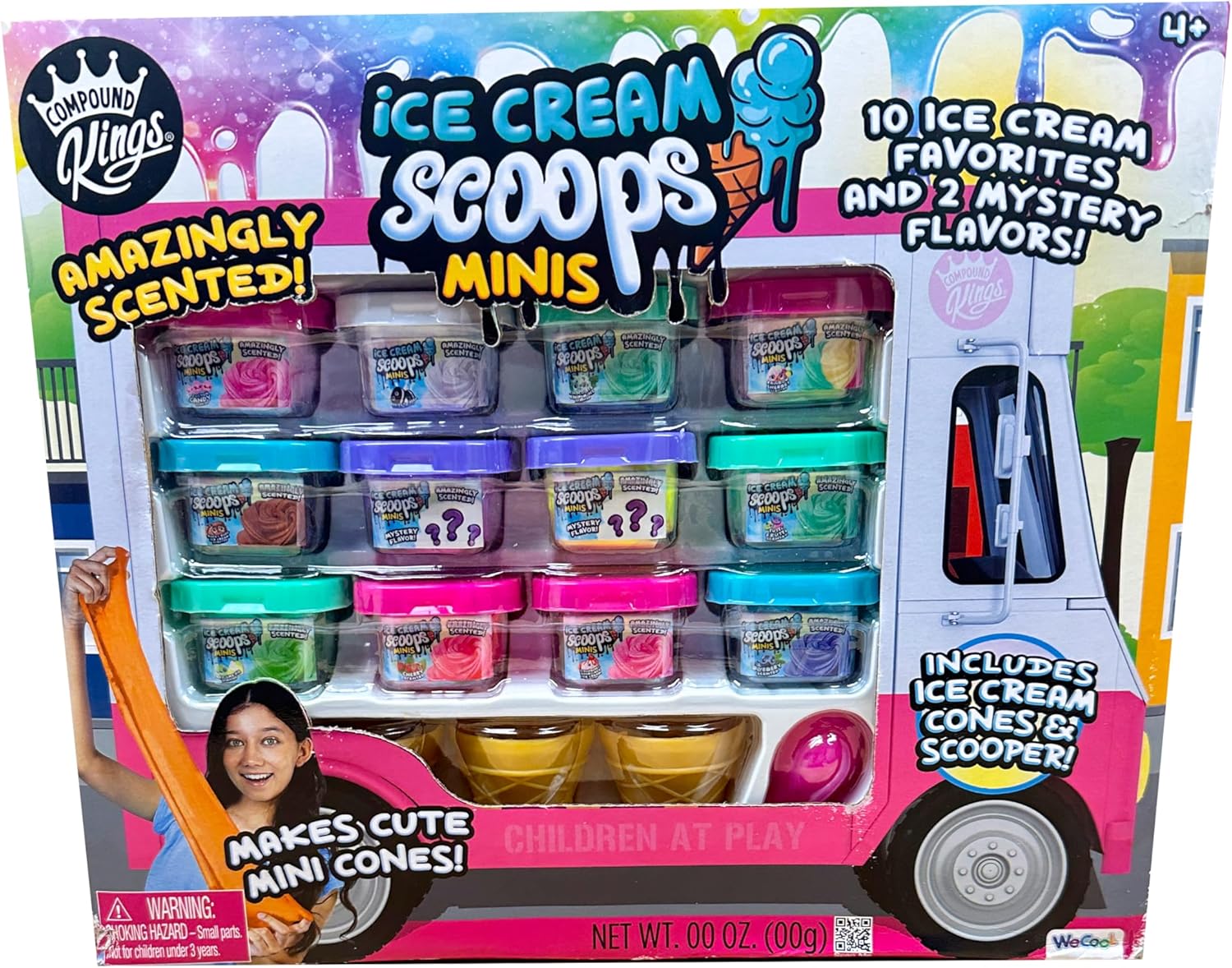We Cool Ice Cream Scoops Minis Truck Gift for Kids Girls & Boys for 4+ Ages