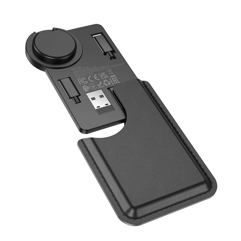 Hoco CW58 Multifunctional iWatch Wireless Charger - Black