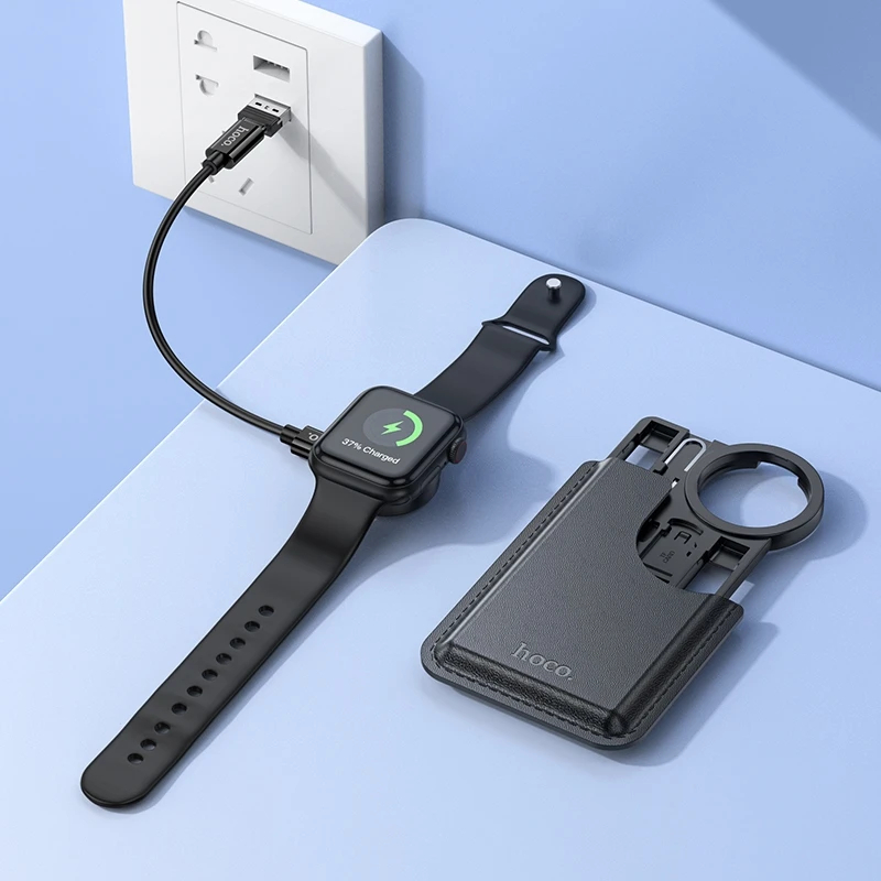 Hoco CW58 Multifunctional iWatch Wireless Charger - Black