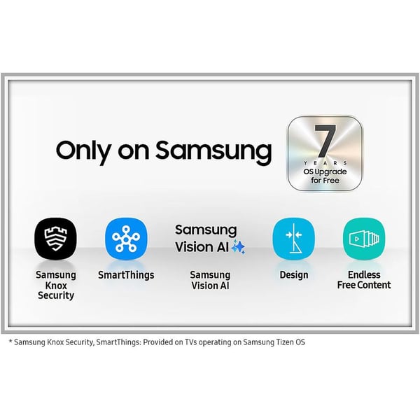Samsung 85-inch Q7F 4K QLED AI Smart Television (2025 Model) &ndash; QA85Q7FAAUXZN