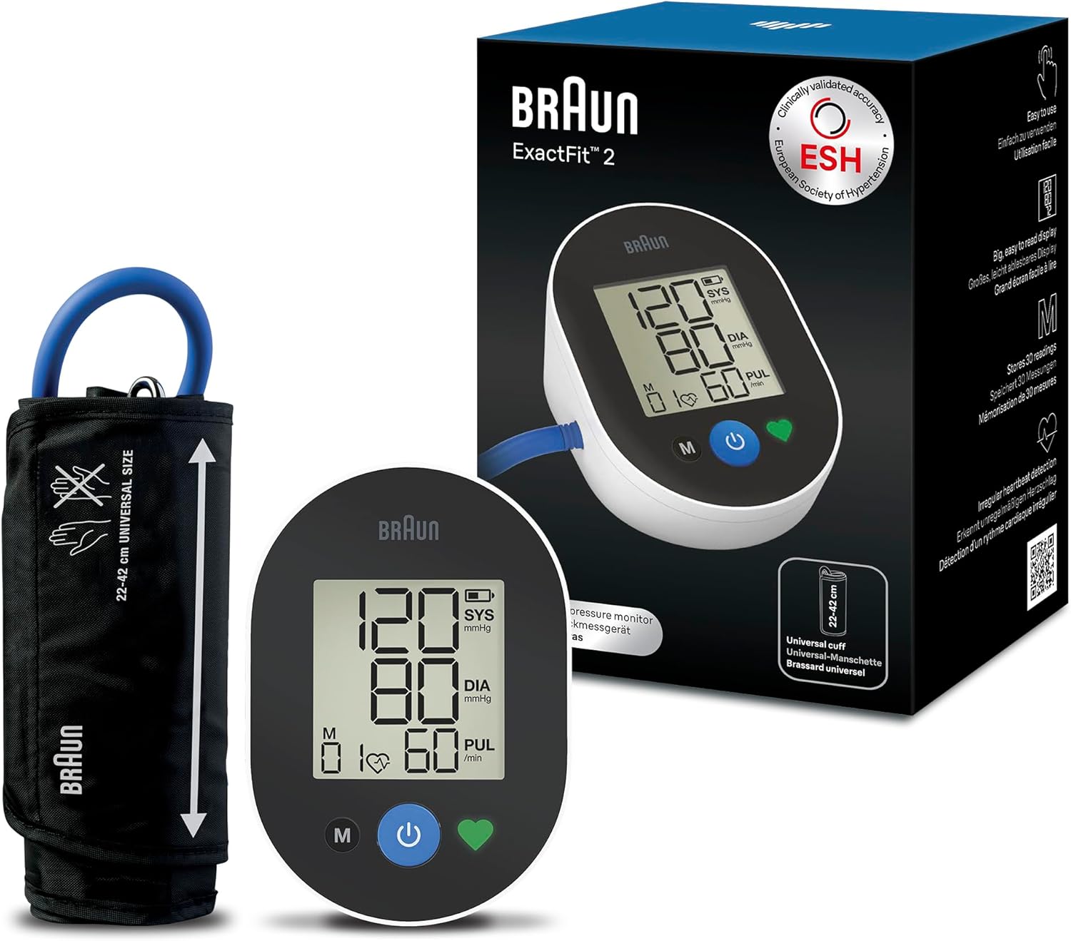 Braun ExactFit 2 Upper Arm Blood Pressure Monitor