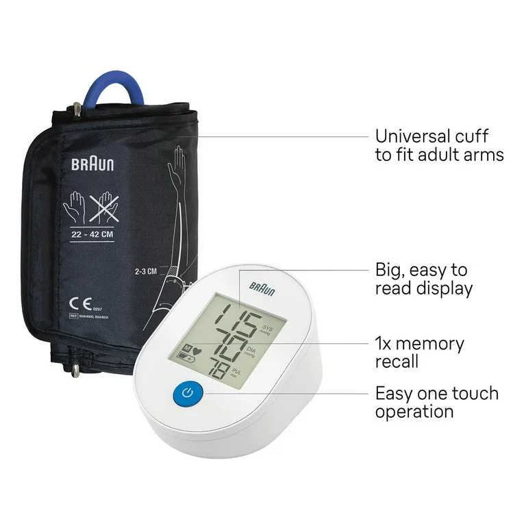 Braun ExactFit&trade; 1E Upper Arm Blood Pressure Monitor