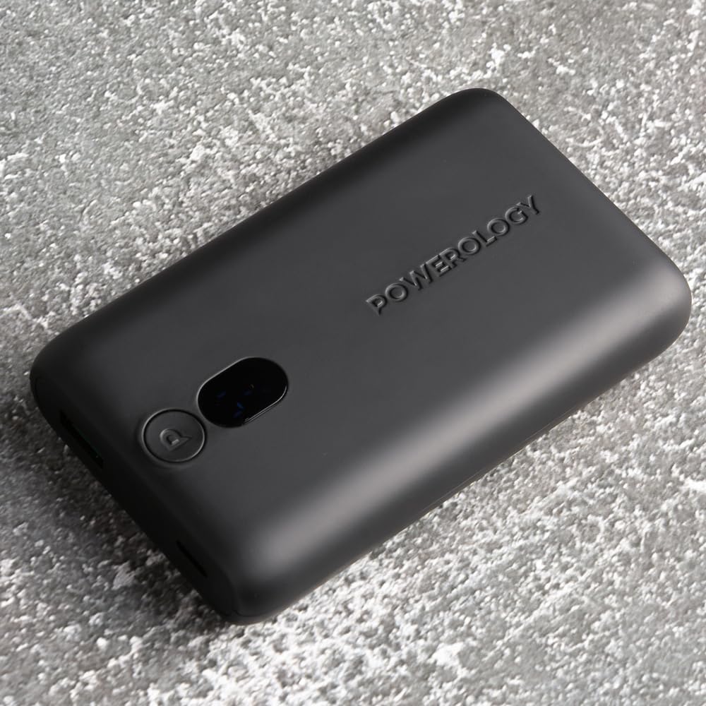 Powerology Onyx 10050mAh Power Bank With USB-C and USB-A Ports