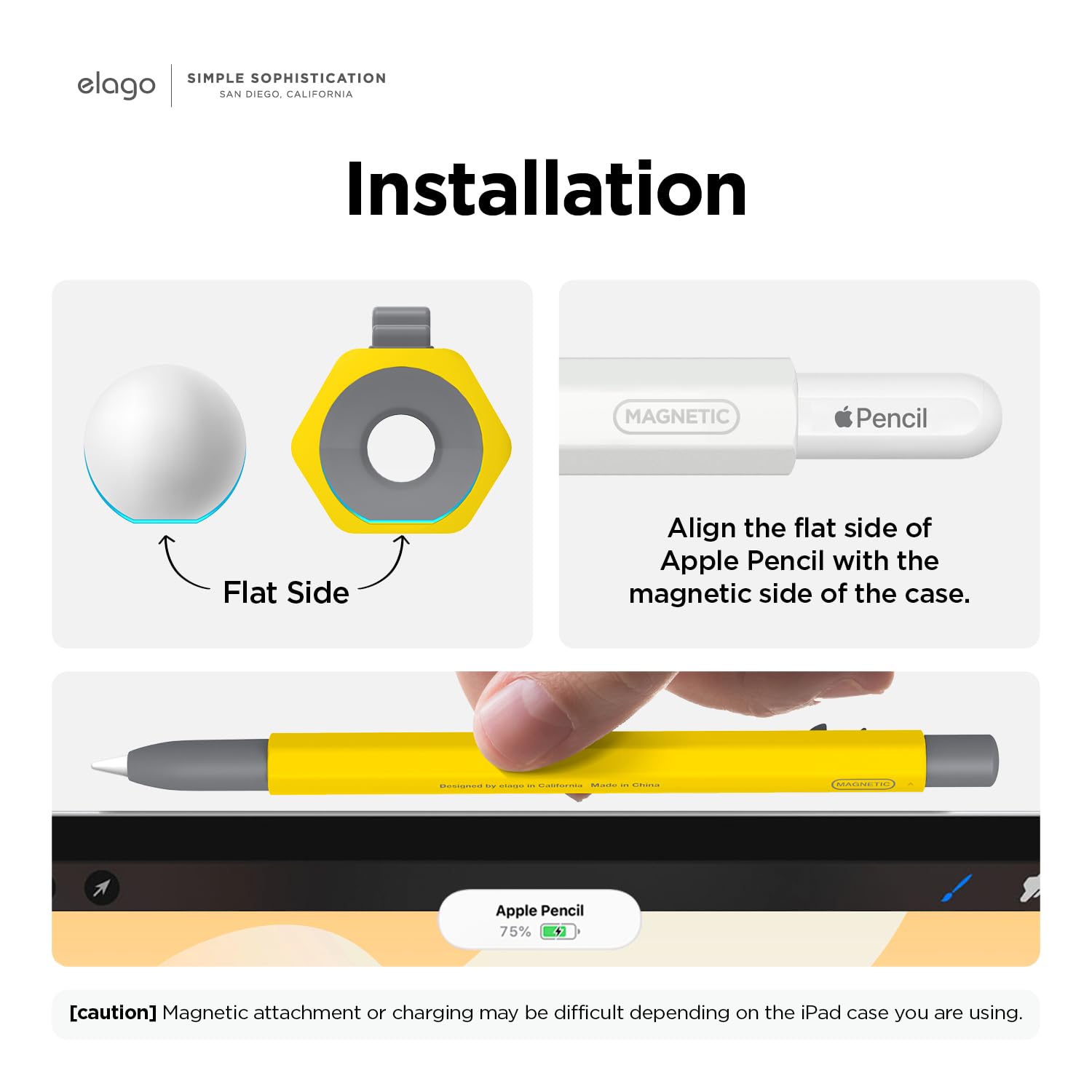 Elago Apple Pencil 2nd Gen Monami Case - Yellow