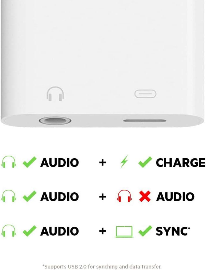 Iends Lightning to 3.5mm Headphone Jack Adapter - IE-AD788