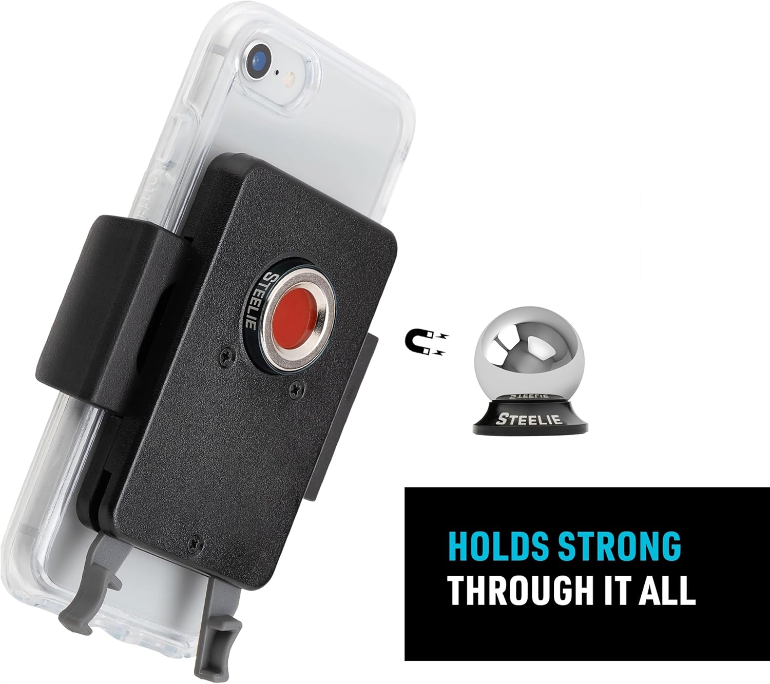 NiteIze - Steelie Squeeze Clamp Mount - Black