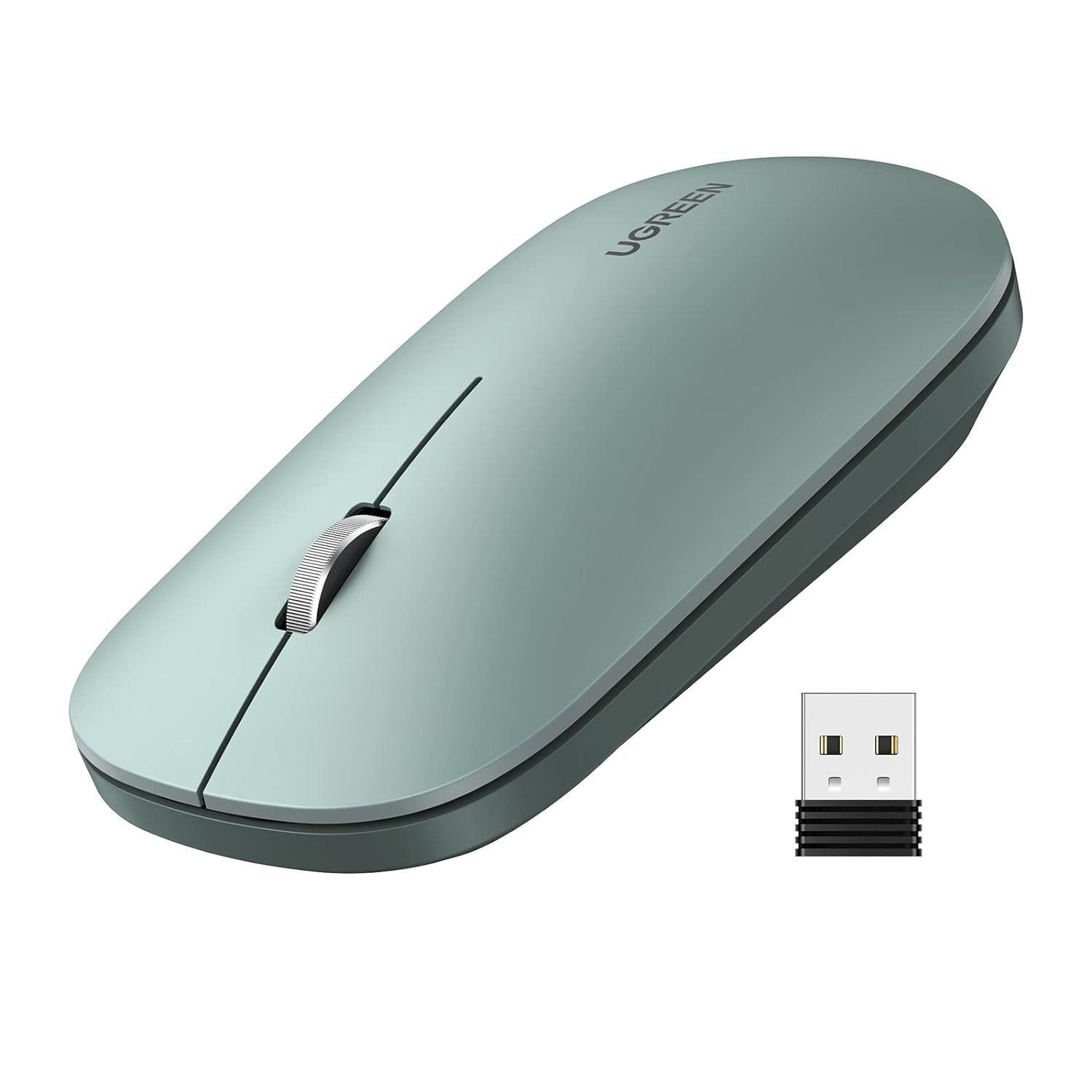 UGREEN 90372 Portable Wireless Mouse (Green) MU001