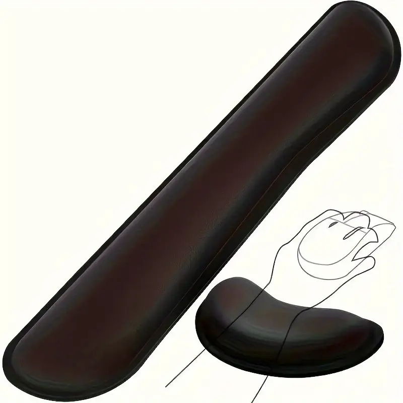 Ergonomic Gel Memory Foam Wrist Rest Set - Black