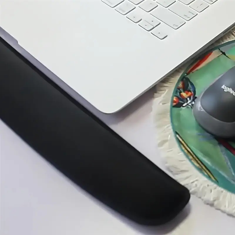 Ergonomic Gel Memory Foam Wrist Rest Set - Black