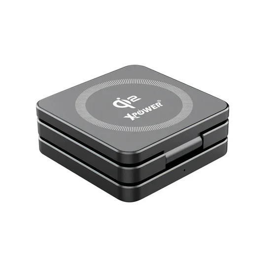 Xpower 23W 3in1 Foldable Magsafe Wireless Charging Stand - Grey