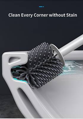Toilet Cleaning Brush + Holder