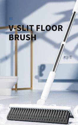 Floor Cleaning Brush + Wiper 2-in-1
