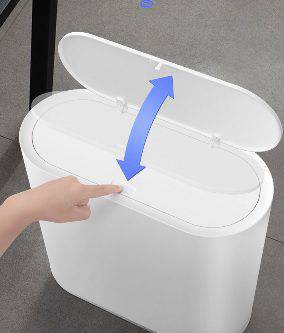Trash Can With Extra Bucket - 7L