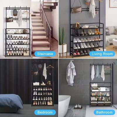 Multifunctional 5 Layer Clothes & Shoe Rack