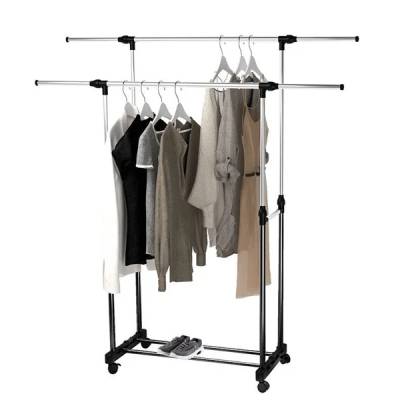 Portable Double Cloth Hanger - Expandable