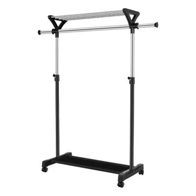 Multipurpose Cloth Rack With Top Shelves