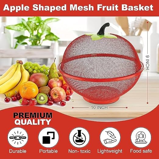 Apple Shape Net Fruit Basket