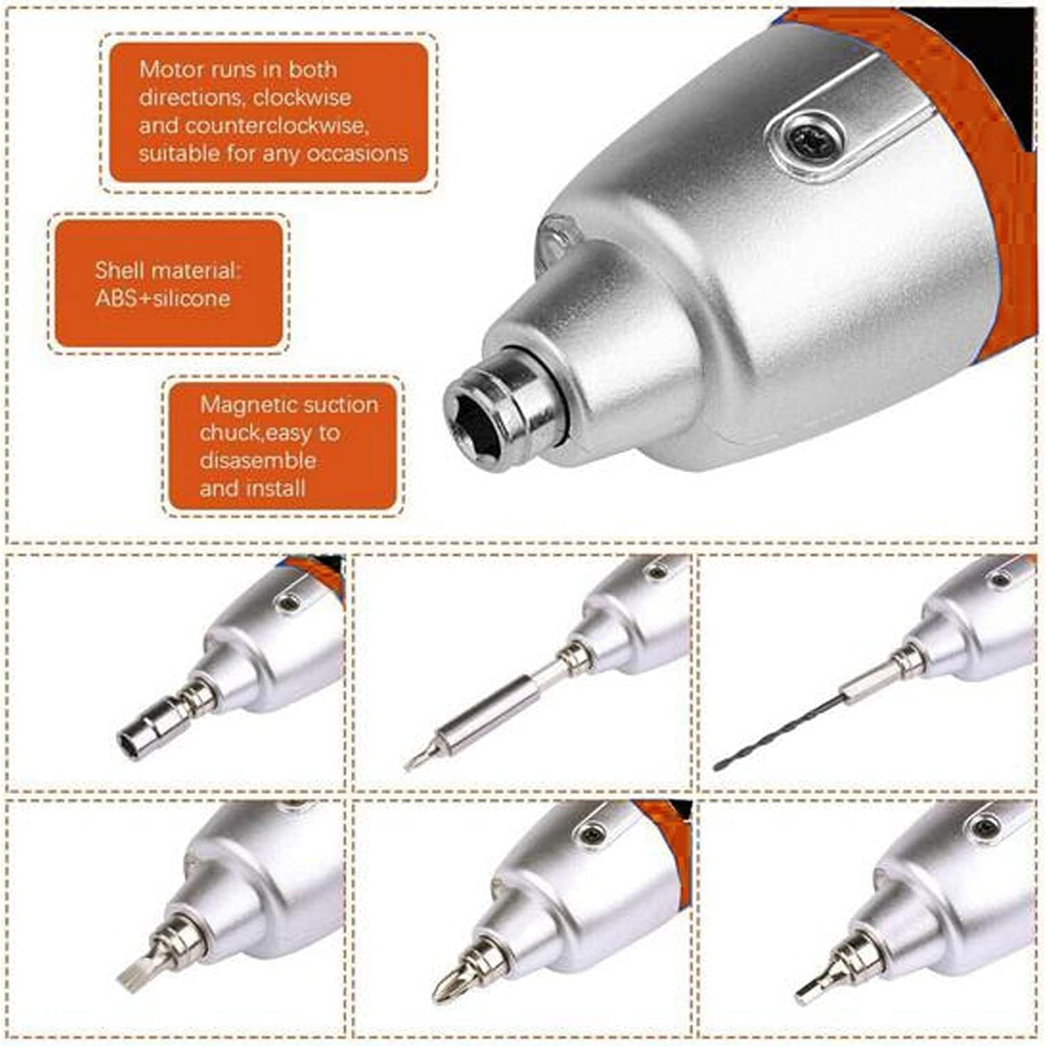 45pcs Set Cordless Electric Screwdriver