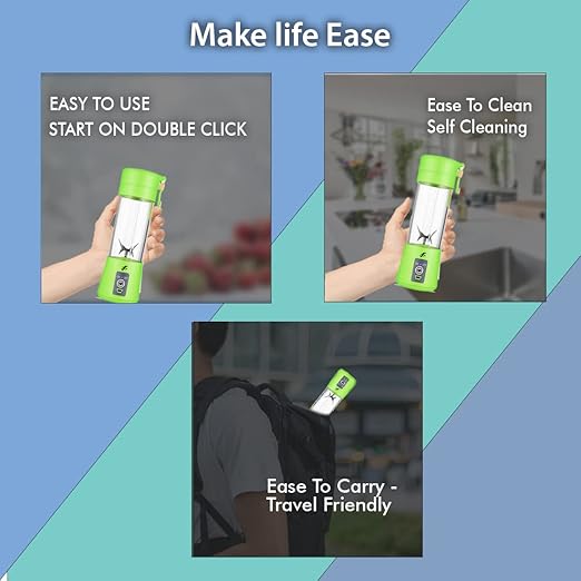 Portable & Rechargeable Battery Juicer Blender  - Hm-03