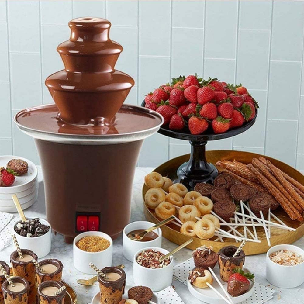 3-Tier Mini Chocolate Fondue Fountain Machine