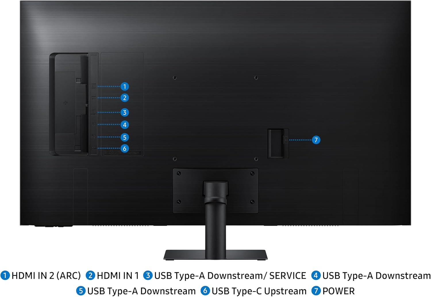Samsung 43 Inch Smart Monitor M7 M70F 4K 60Hz AI Features, with USB Type C - LS43FM702UMXUE