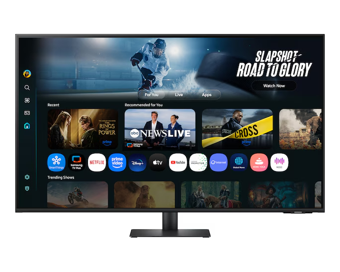 Samsung 43 Inch Smart Monitor M7 M70F 4K 60Hz AI Features, with USB Type C - LS43FM702UMXUE