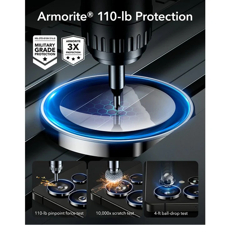 ESR S25 Ultra Armorite Camera Lens Protectors, Clear