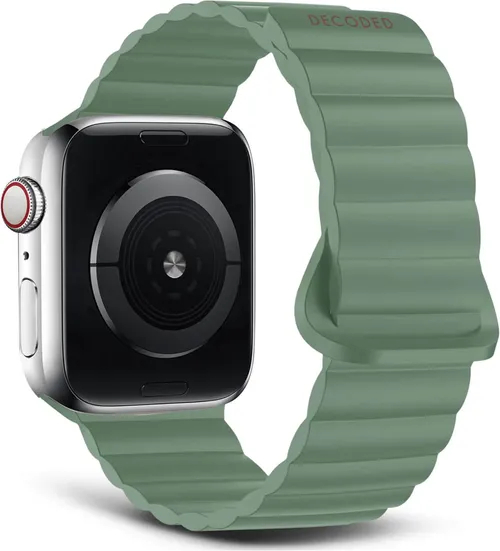 Decoded Silicone band Magnetic Traction for Apple Watch 44/45/46/49 mm, Green