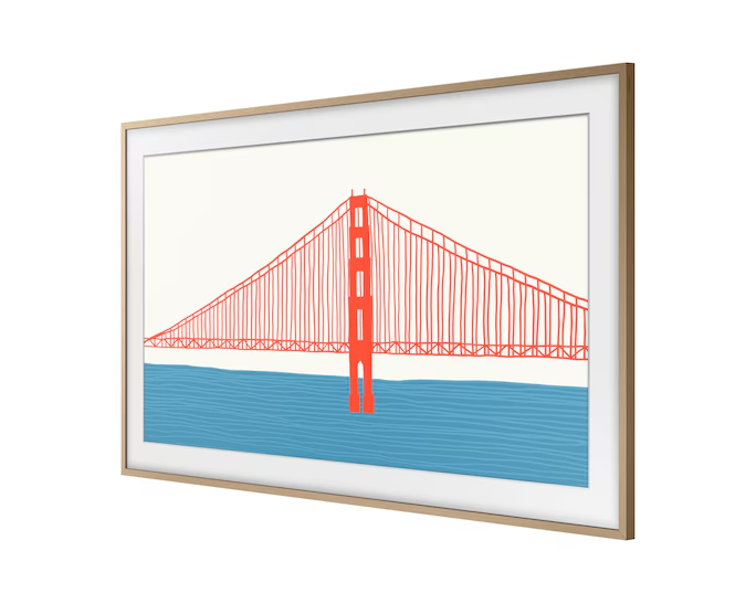 Samsung 85 Inch The Frame Customisable Bezel [2021-2024] &ndash; Teak - VG-SCFA85TKBRU