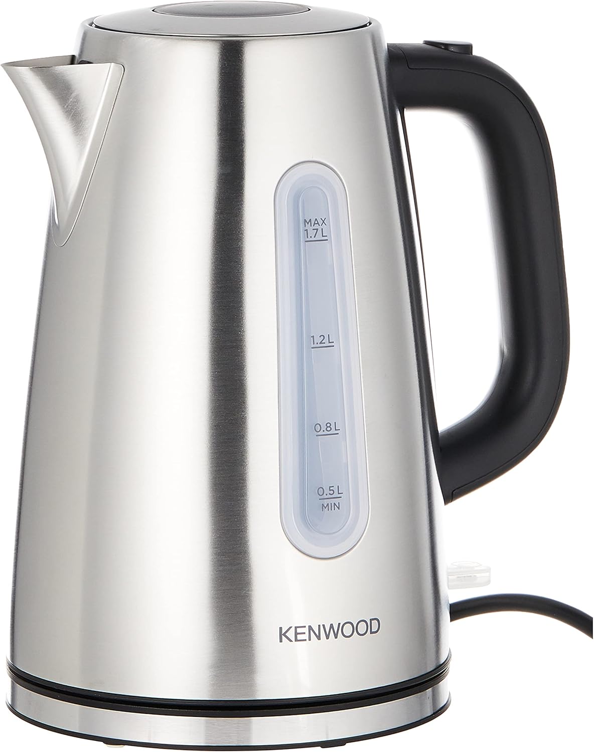 Kenwood Stainless Steel Kettle 1.7L Cordless Electric Kettle 3000W With Auto Shut-Off & Removable Mesh Filter Zjm11.000Ss Silver/Black