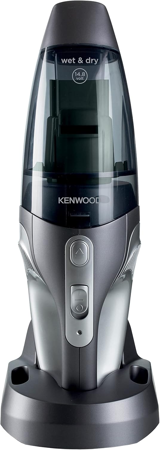 Kenwood Wet & Dry Cordless Handheld Vacuum Cleaner With 14.8V Lithium-Ion Battery, 500ml Dust Capacity, 120ml Liquid Capacity