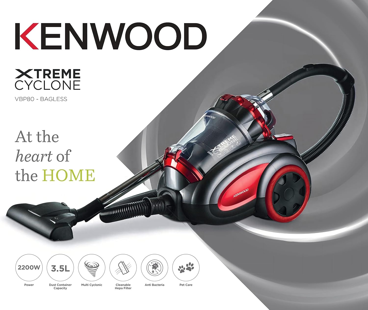 Kenwood 2200W Bagless Vacuum Cleaner