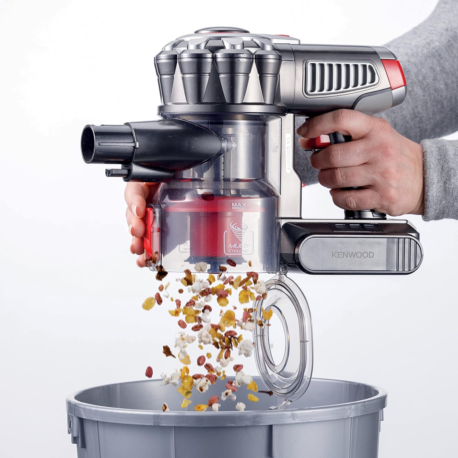 Kenwood 2-in-1 Cordless Stick and Handheld Vacuum Cleaner 22.2 Volt - SVM12.000RD