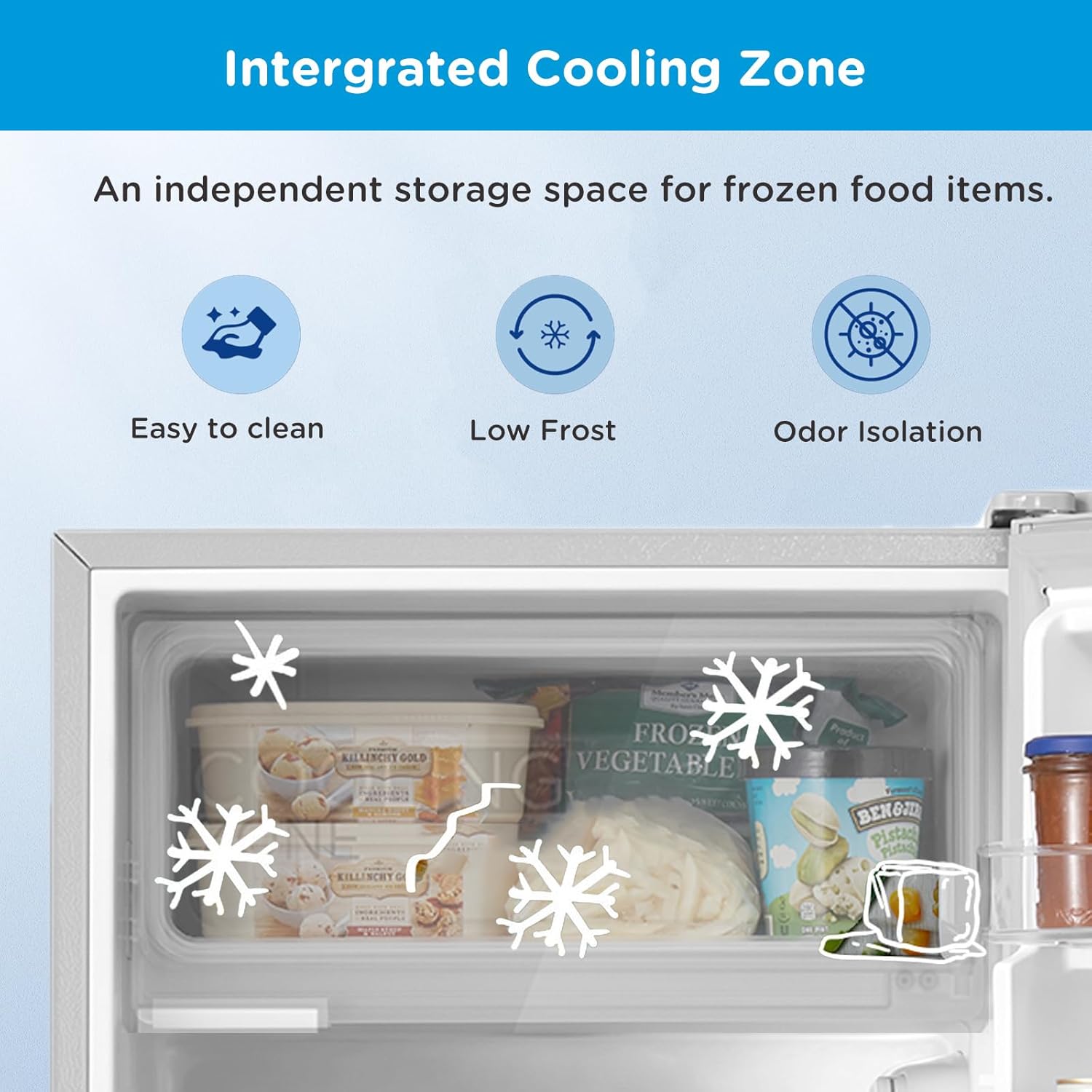 Midea 268L Single Door Inverter Refrigerator &ndash; Silver